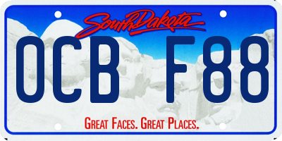 SD license plate 0CBF88