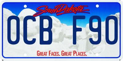 SD license plate 0CBF90