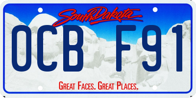 SD license plate 0CBF91