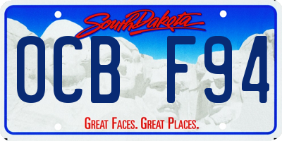 SD license plate 0CBF94