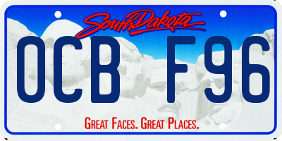 SD license plate 0CBF96