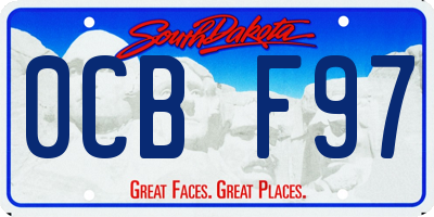 SD license plate 0CBF97