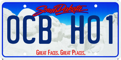 SD license plate 0CBH01