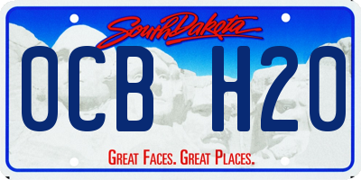 SD license plate 0CBH20