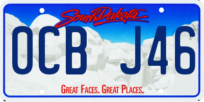 SD license plate 0CBJ46
