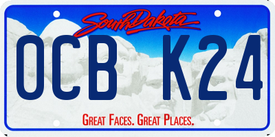 SD license plate 0CBK24