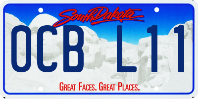 SD license plate 0CBL11