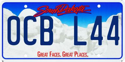 SD license plate 0CBL44