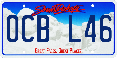 SD license plate 0CBL46