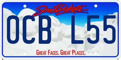 SD license plate 0CBL55