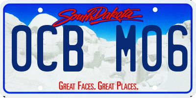 SD license plate 0CBM06