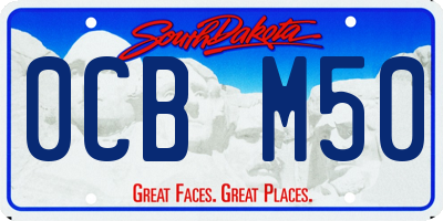 SD license plate 0CBM50