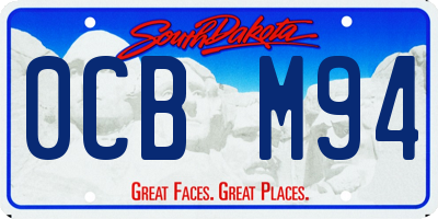 SD license plate 0CBM94