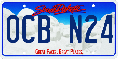 SD license plate 0CBN24