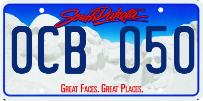 SD license plate 0CBO50