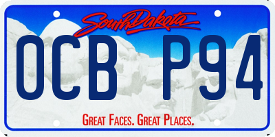 SD license plate 0CBP94
