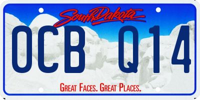 SD license plate 0CBQ14