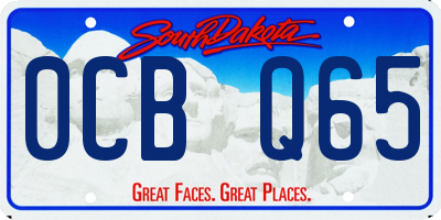 SD license plate 0CBQ65
