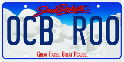 SD license plate 0CBR00
