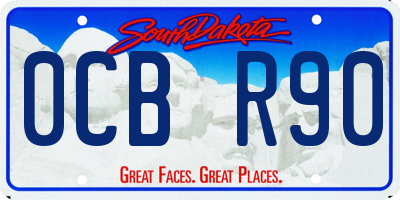 SD license plate 0CBR90