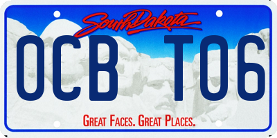 SD license plate 0CBT06