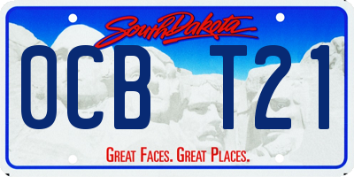 SD license plate 0CBT21
