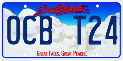 SD license plate 0CBT24