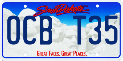 SD license plate 0CBT35