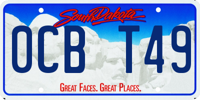 SD license plate 0CBT49