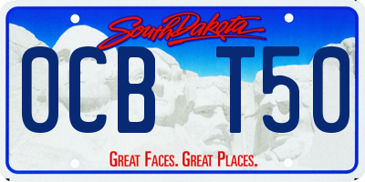 SD license plate 0CBT50