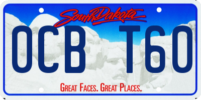 SD license plate 0CBT60