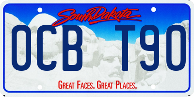 SD license plate 0CBT90