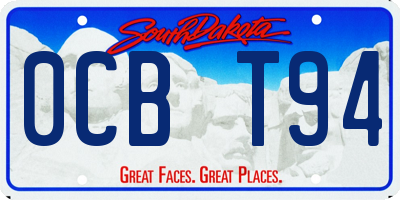 SD license plate 0CBT94