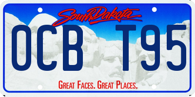 SD license plate 0CBT95