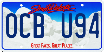 SD license plate 0CBU94