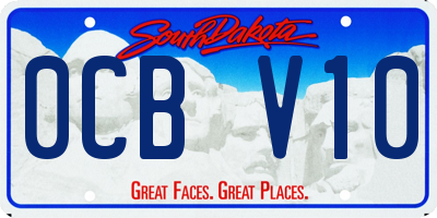 SD license plate 0CBV10