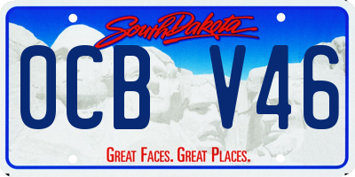 SD license plate 0CBV46