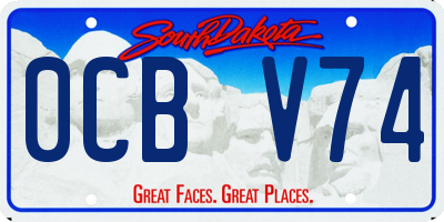 SD license plate 0CBV74