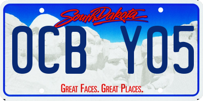 SD license plate 0CBY05