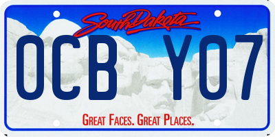 SD license plate 0CBY07