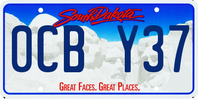 SD license plate 0CBY37