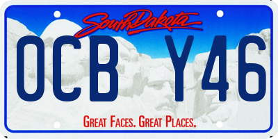 SD license plate 0CBY46