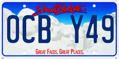 SD license plate 0CBY49