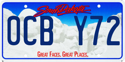 SD license plate 0CBY72