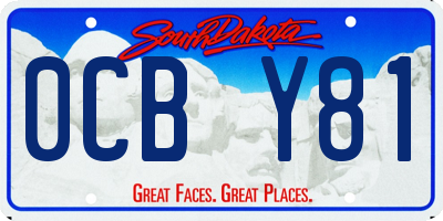 SD license plate 0CBY81