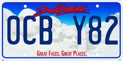 SD license plate 0CBY82