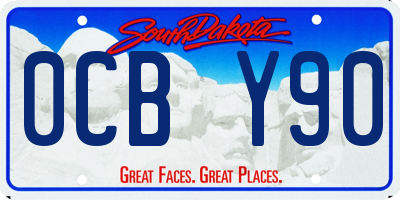 SD license plate 0CBY90