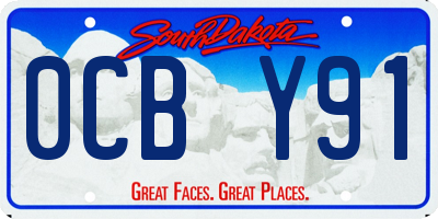SD license plate 0CBY91
