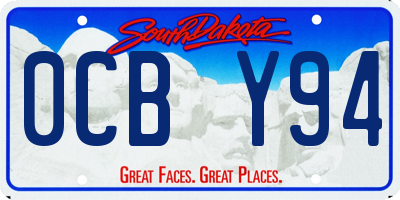 SD license plate 0CBY94