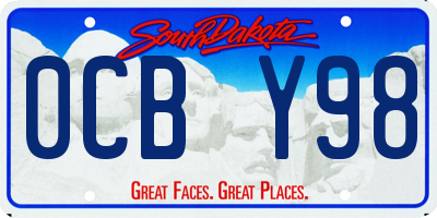 SD license plate 0CBY98